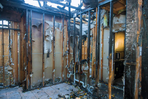 Professional Fire Damage Removal technician working in Edgewater, NJ